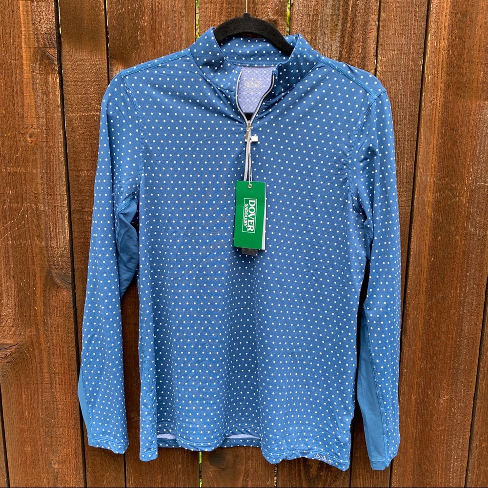 Dover Saddlery Blue W/ White Dots CoolBlast Shirt